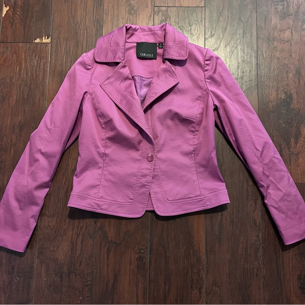 Vintage Carlisle Lavender Cropped Blazer Women’s Size 6